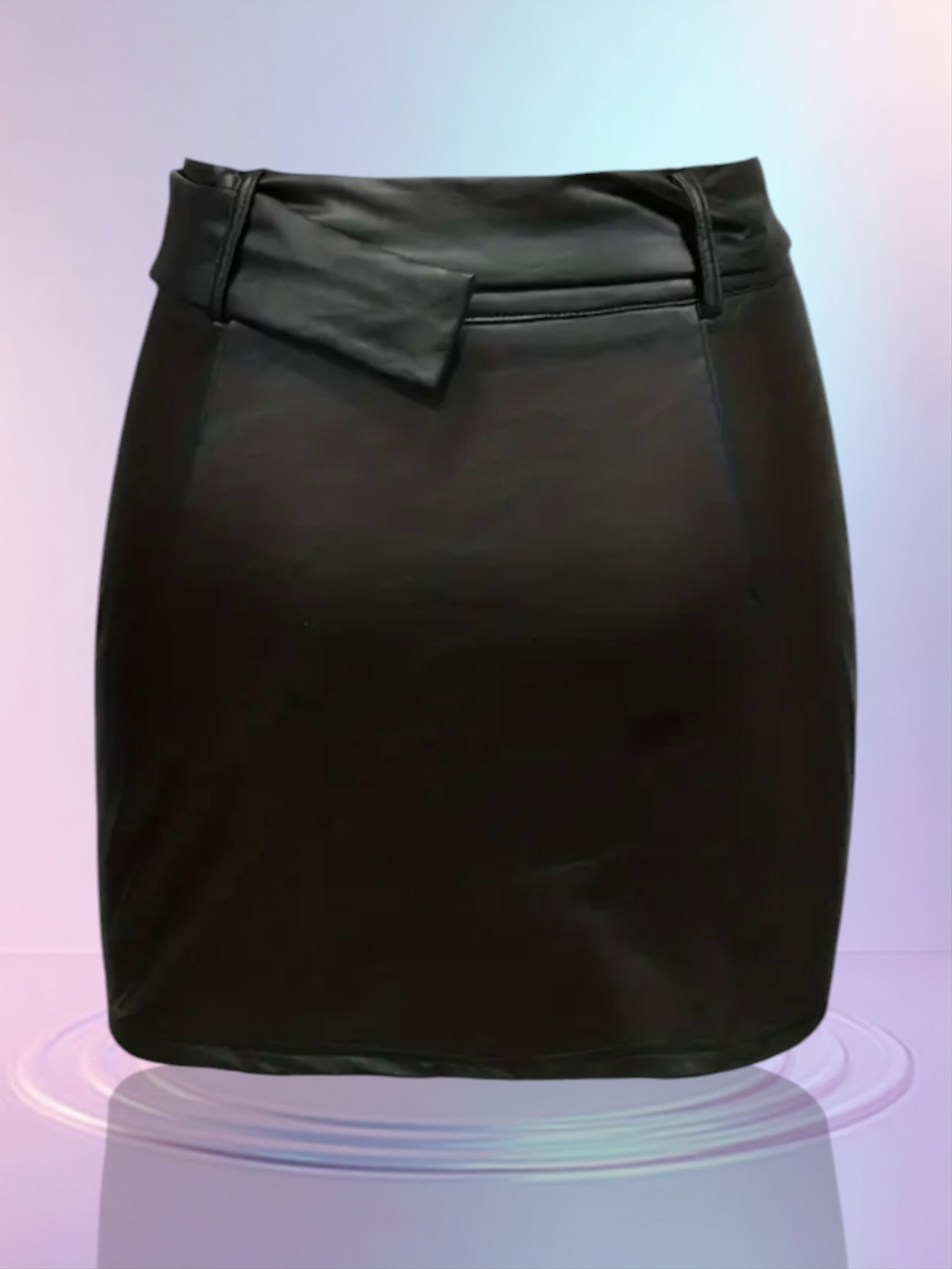 Leren rokje | Zwart | S4E