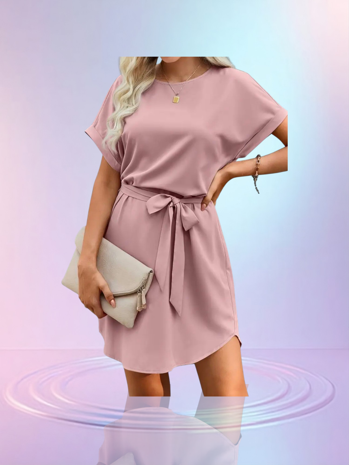 Stijlvol | Licht Roze Jurkje | S4E