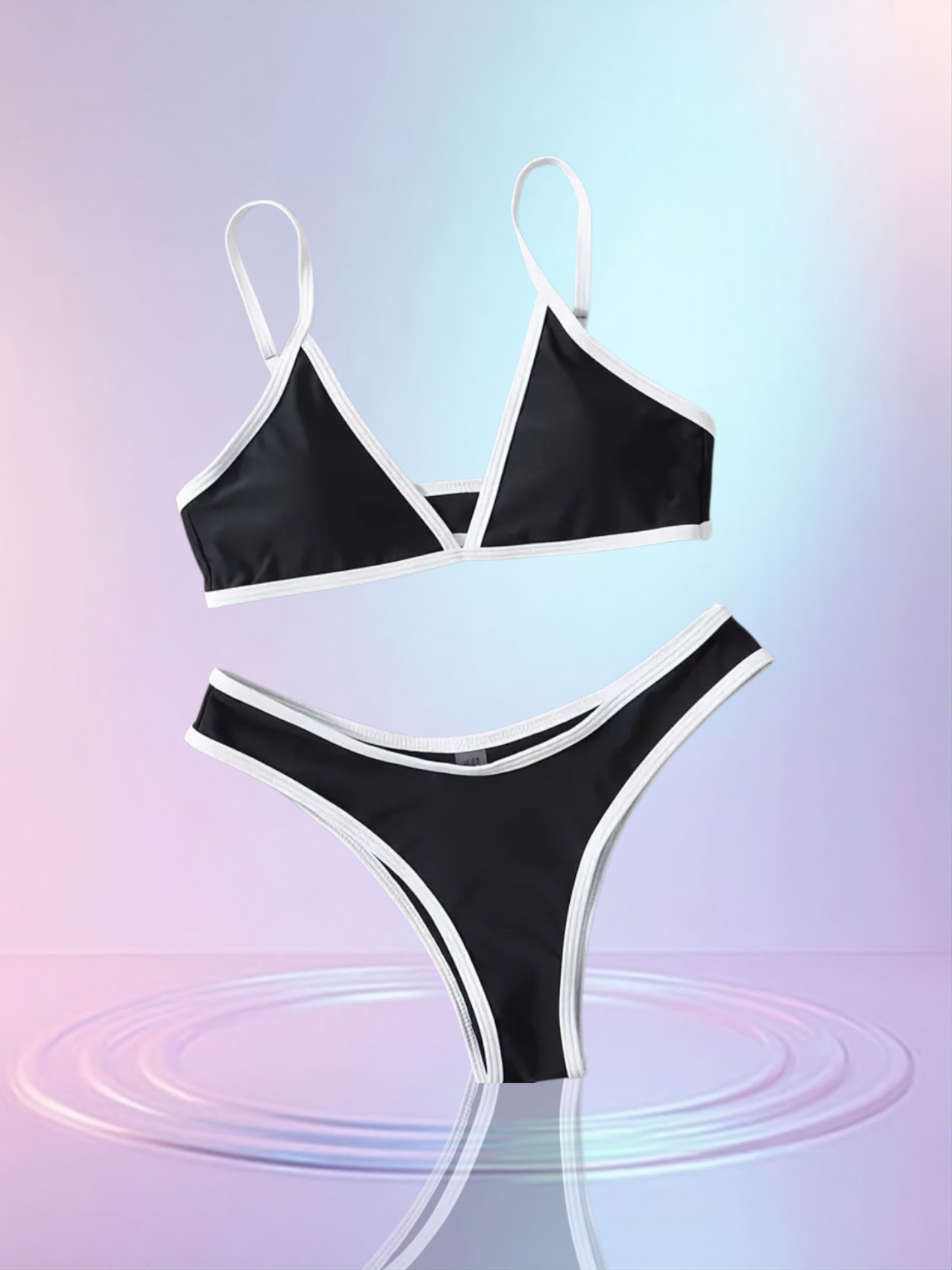 String Bikini | Zwart Wit | S4E