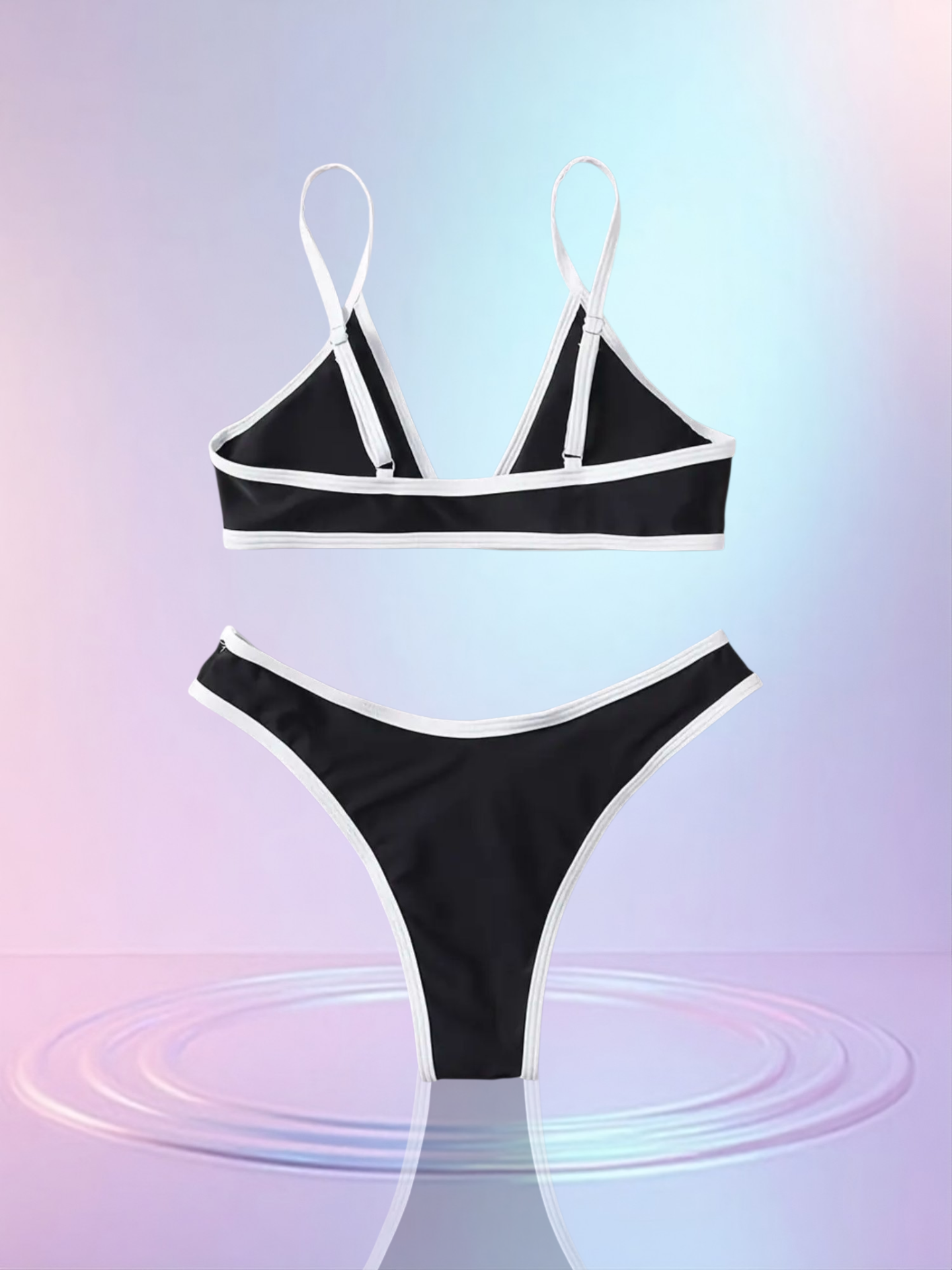 String Bikini | Zwart Wit | S4E