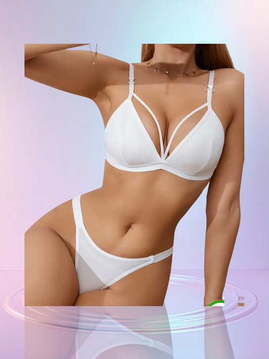 Tanga Slip + Bh | Wit | S4E
