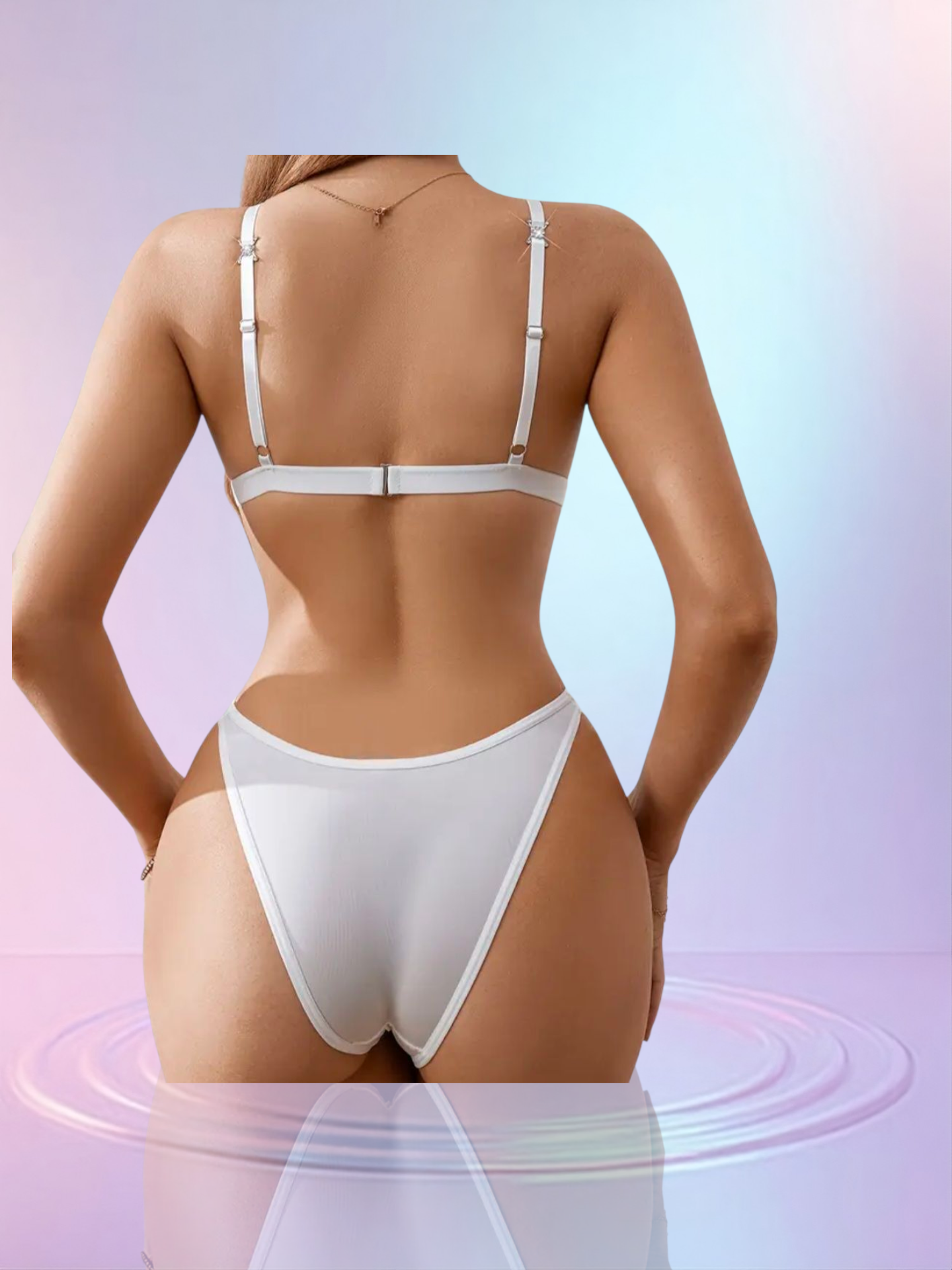 Tanga Slip + Bh | Wit | S4E